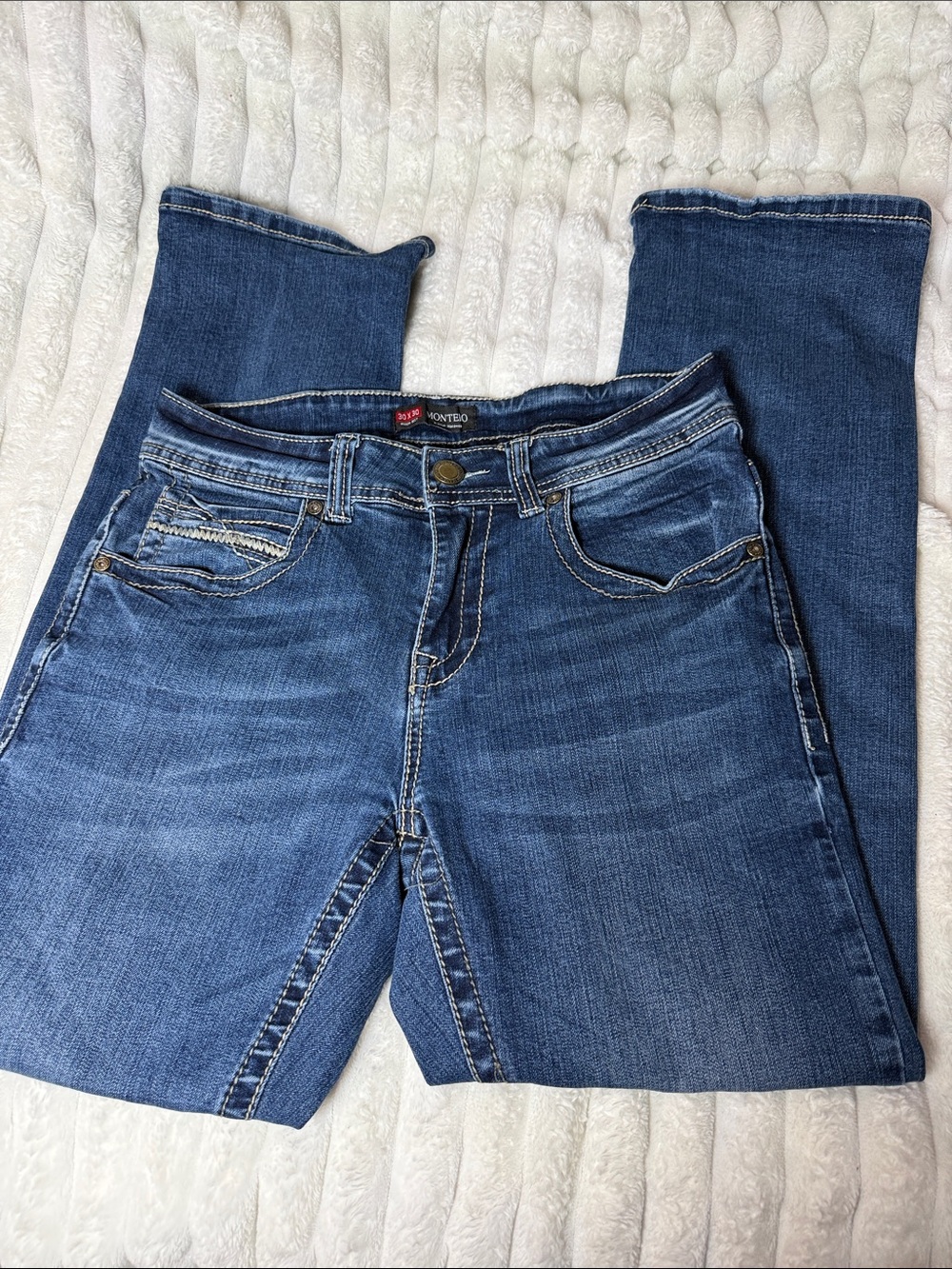 Men’s Dark Blue Bootcut Jeans